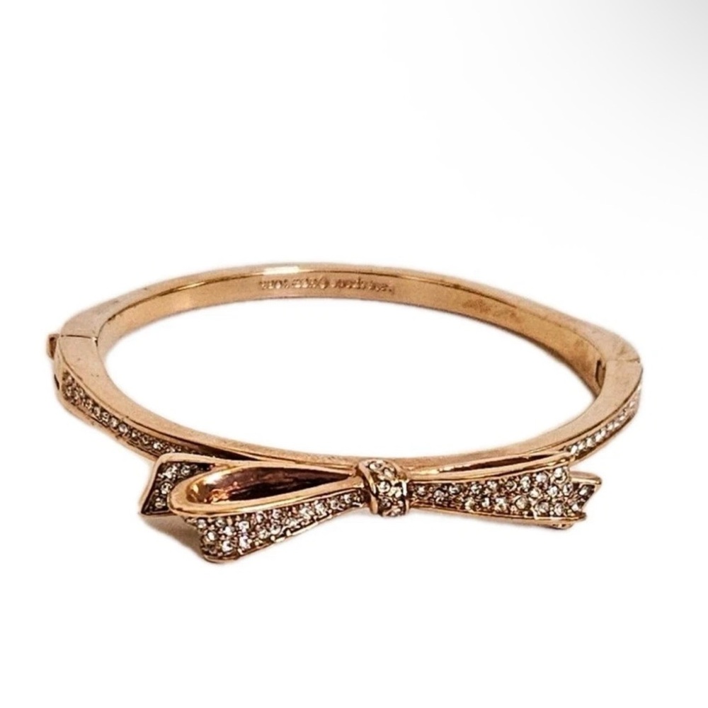 Kate Spade Love Notes Rose Gold Bow Bracelet - Picture 7 of 7